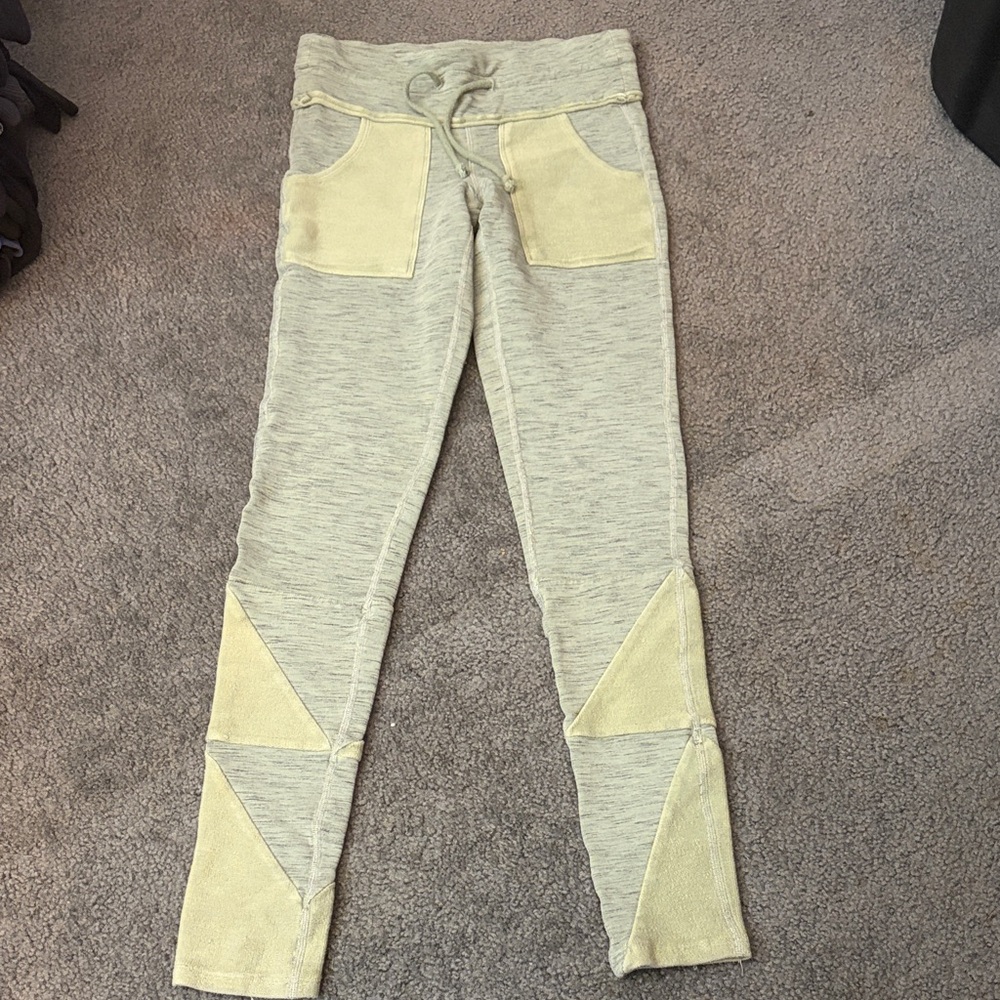 FP Movement by Free People Gray and Cream Joggers